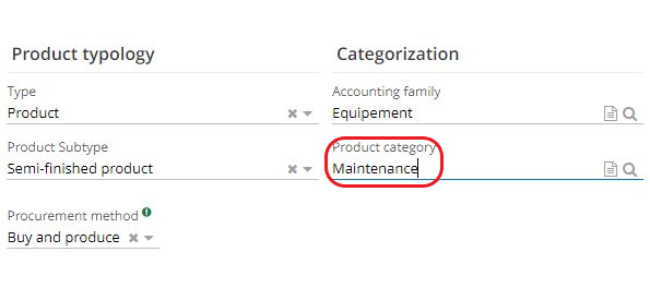 1.8. Enter the Category on a product file in the Product Category field.
